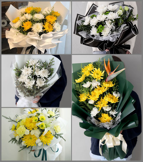 湖南湘潭韶山市杨林乡白事花束代送